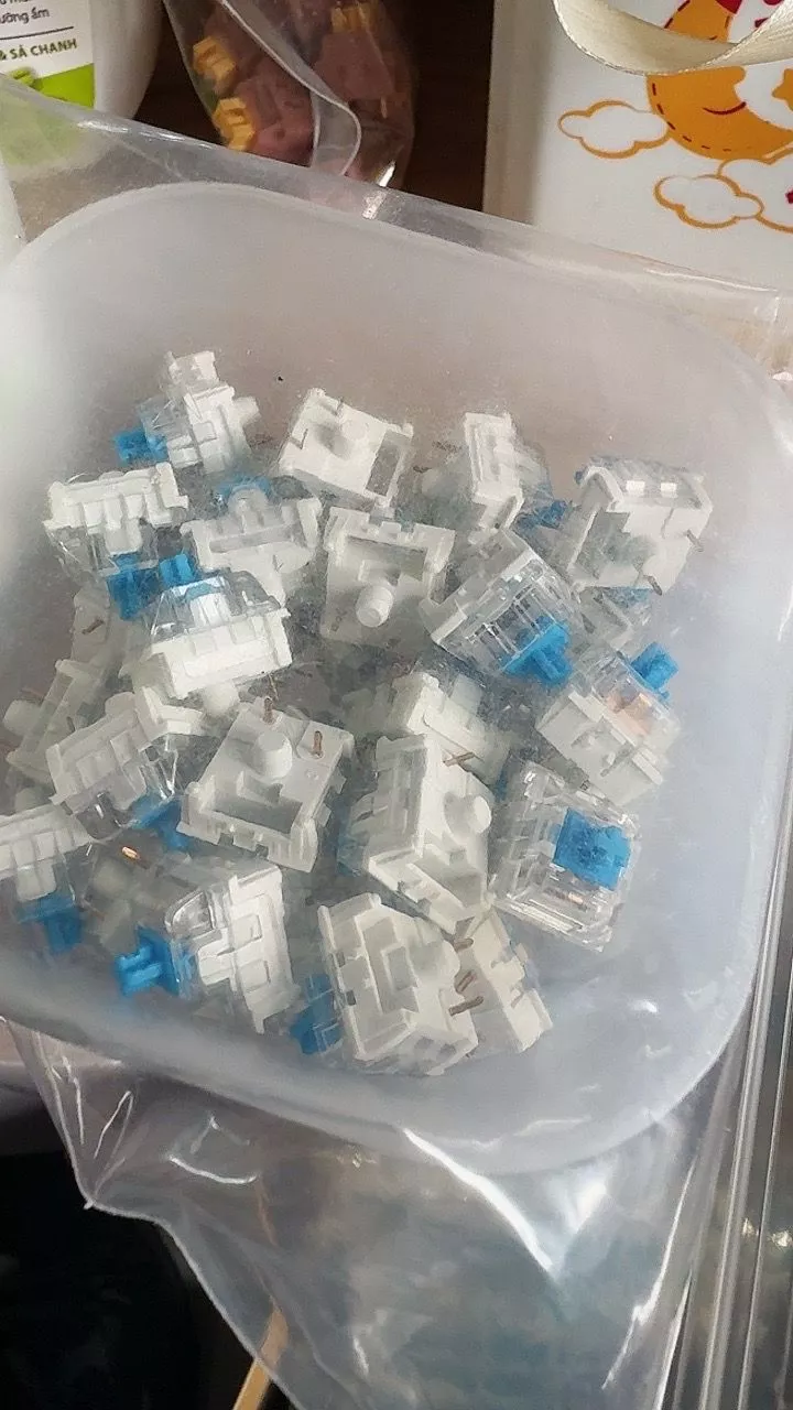 Combo 30 switch Blue swtich - Loại 3 pin - Dòng clicky phù hợp với các loại phím