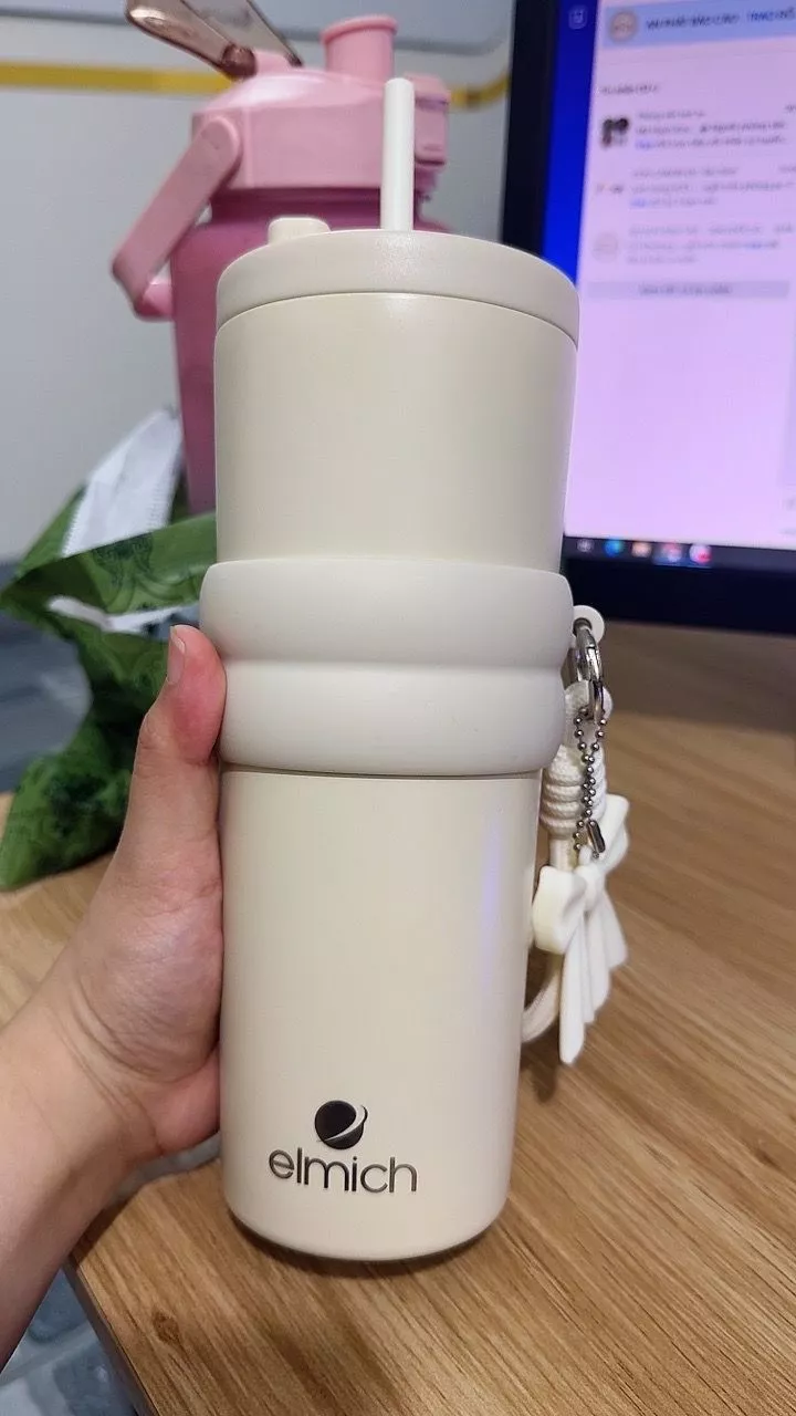 Cốc giữ nhiệt inox 316 Elmich phủ ceramic EL1670/1657 dung tích 750ml