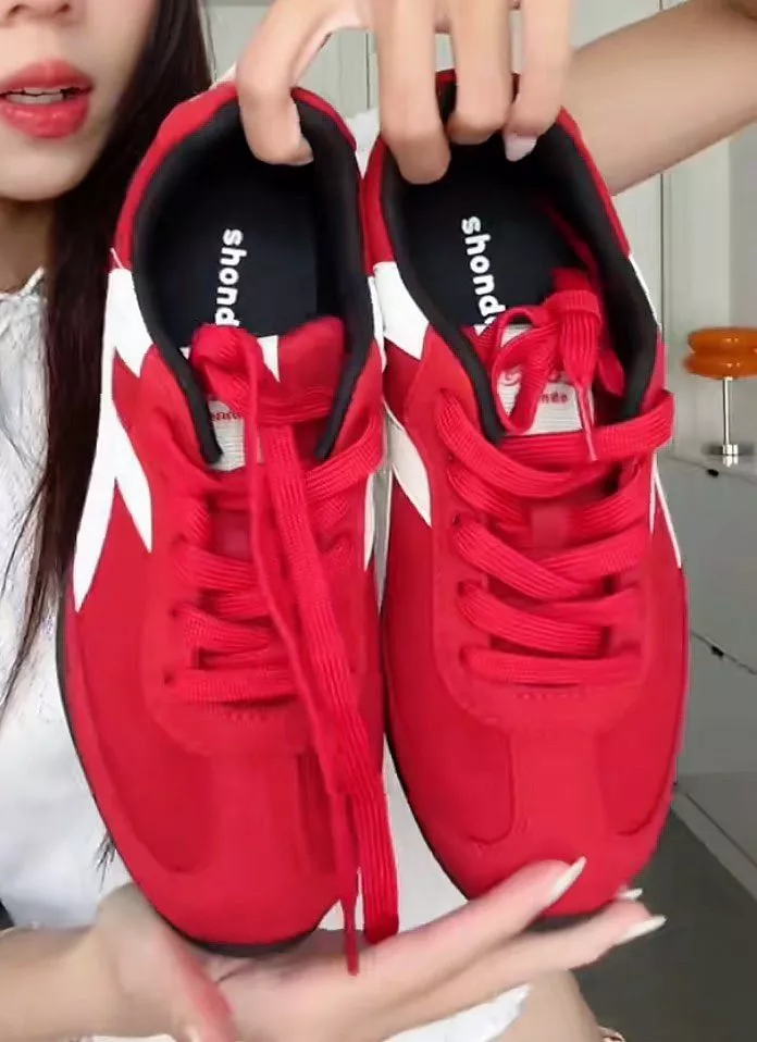 Giày Thể Thao Sneaker Unisex Shondo Class 7 Đế Thấp Cao Su Da Lộn Nhiều Màu