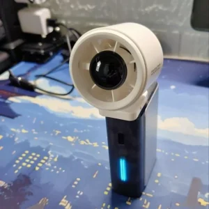 Quạt mini GOOJODOQ Type-C là sản phẩm cắm là chạy, cơ 15573 vòng/phút, lưu lượng gió mạnh mẽ 9,7 m/s