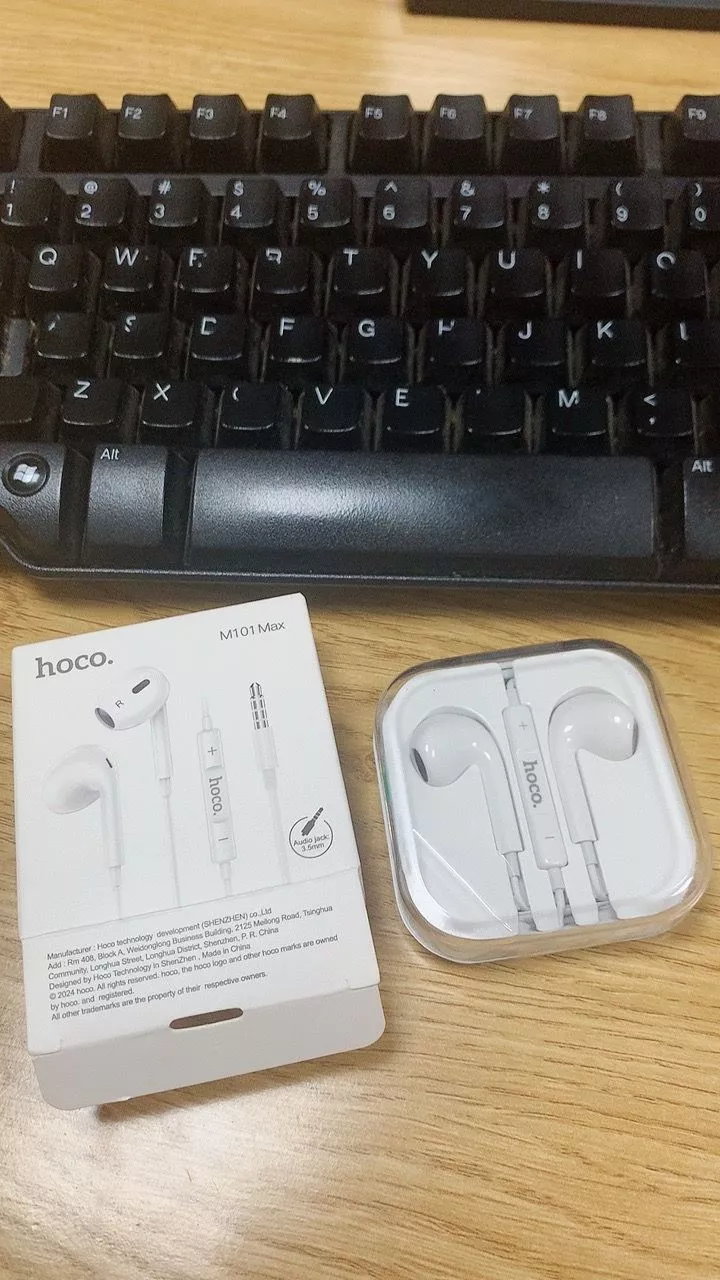 Tai nghe có dây chính hãng Hoco có micro nói đàm thoại dùng cho phone xiaomi oppo samsung jack cắm type c 3.5mm ...