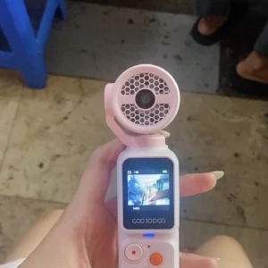 Goojodoq Quạt Camera 2in1 Xoay 180° Màn Hình 1.3