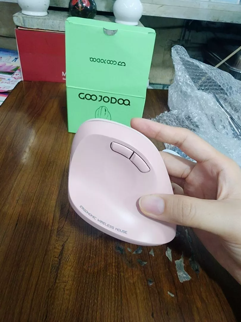 Chuột Không Dây GOOJODOQ 2 Chế Độ 2.4G+BT5.0, Cảm Biến 4000 DPI, Nút Êm Chuẩn Văn Phòng & Gaming
