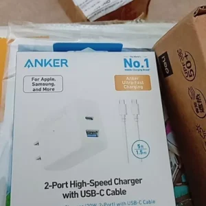 [SVIP] Combo Củ sạc nhanh Anker | 2 cổng 1USB-C & 1USB-A | Kèm Cáp sạc USB-C to USB-C- B2348