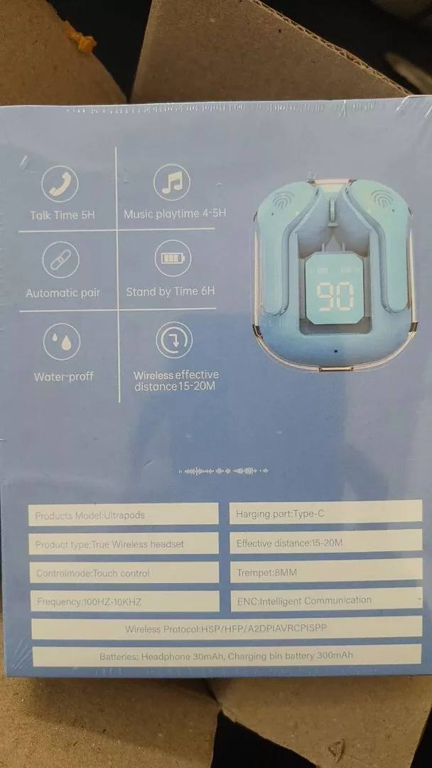 Tai nghe bluetooth KY8 Ultrapods Max cảm ứng, siêu nhỏ gọn, có mic đàm thoại, nghe nhạc cực hay - AUDIO365