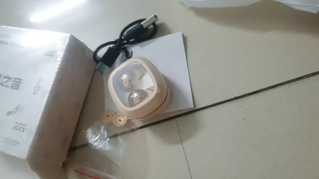 Tai nghe Micro Bluetooth không dây TWS dễ mang theo âm thanh không mất mát Giảm tiếng ồn minh tương thích với hệ thống Android và Apple