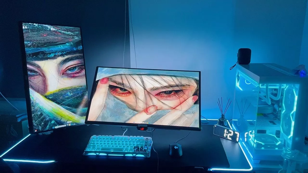 Màn hình Gaming Asus ROG Strix XG27AQDMES 27 inch QD-OLED Gen 3 2K 240Hz HDR10 Gsync BH 36 tháng