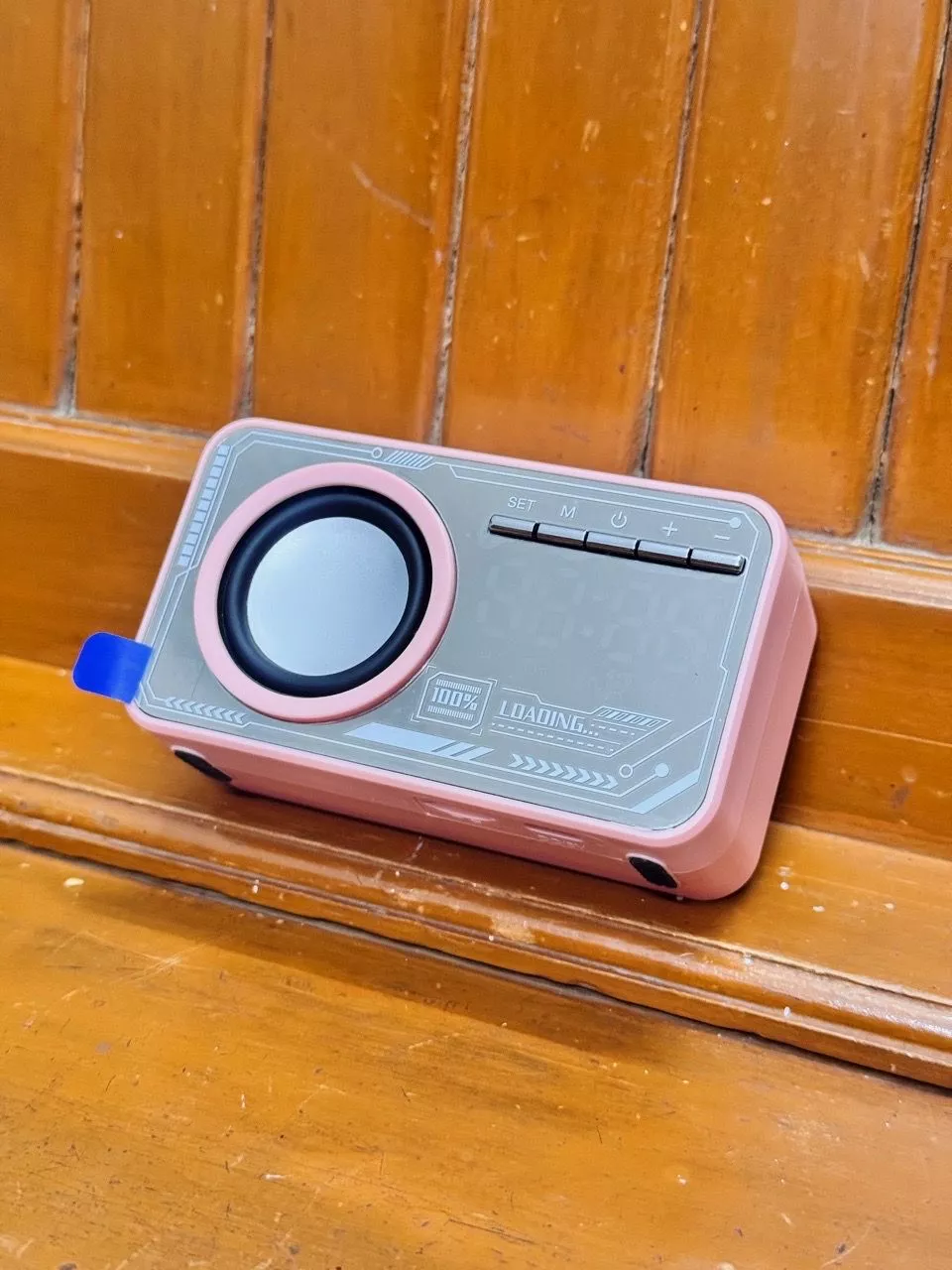 Đồng hồ báo thức GOOJODOQ Loa Bluetooth Màn hình rõ ràng & Báo động kép Phát lại âm thanh nổi linh hoạt