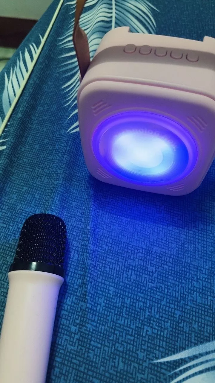 Loa Karaoke Bluetooth GOOJODOQ Tặng Kèm 2 Micro Không Dây, Đèn RGB, 5 Giọng Biến Ảo, Pin 6 Giờ