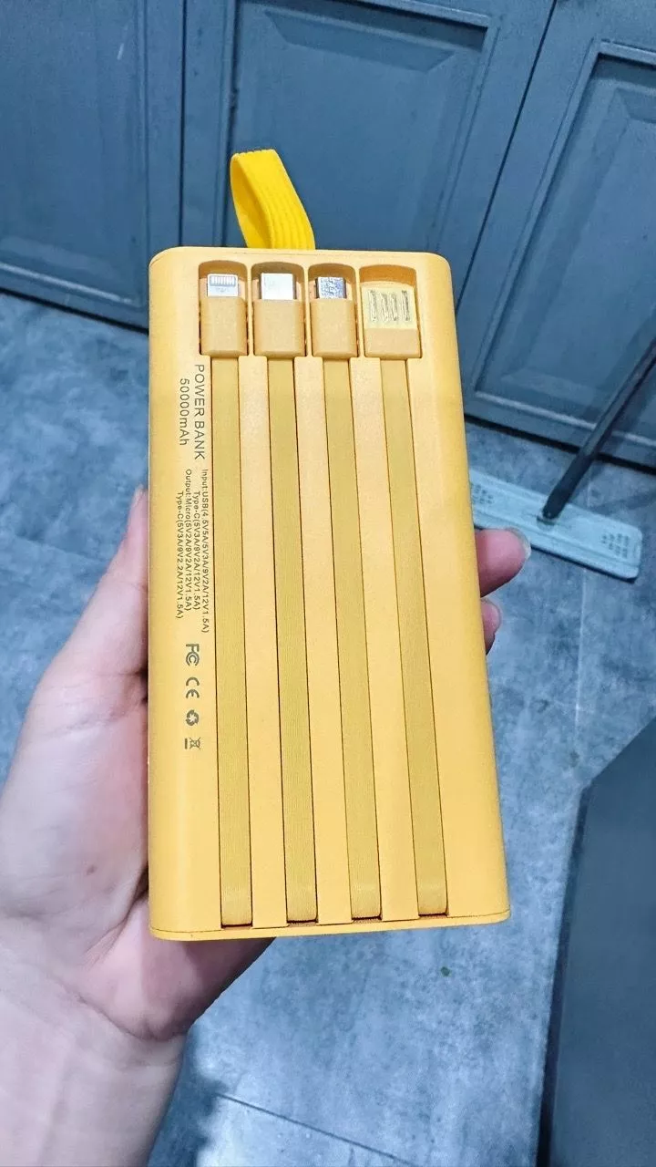 Bộ sạc điện thoại kiểu dáng Container 50.000MAH - 120W, 4 cổng USB, sạc nhanh PD 20W, bảo hành 6 tháng - AUDIO365