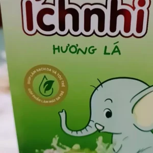 Sữa tắm gội thảo mộc Ích Nhi hương lá, chai 200ml, giúp làm sạch da và tóc trẻ