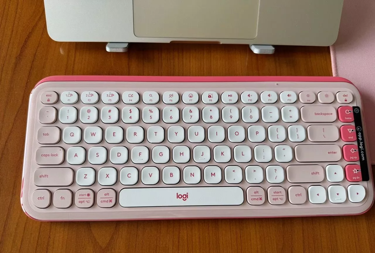 Bàn phím Bluetooth không dây POP ICON KEYS Logitech - Thoải mái, Nút lập trình, Kết nối 3 thiết bị