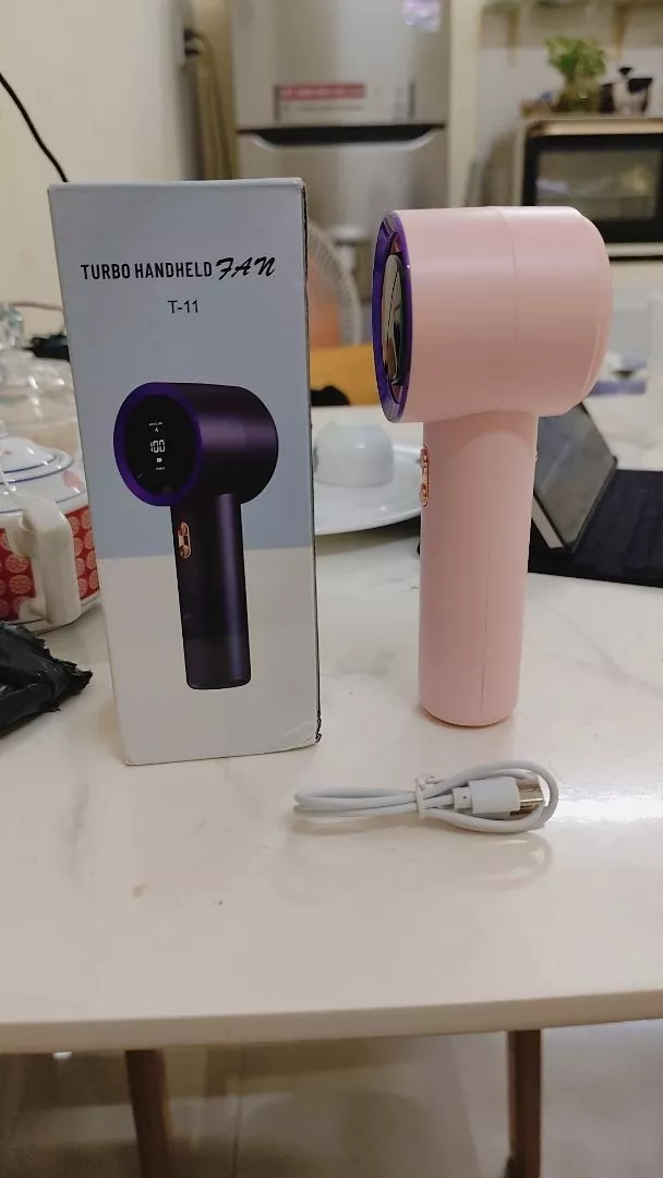 Quạt mini cầm tay 4000 mAh di động có thể sạc gió mạnh 199 tốc độ turbo phản lực