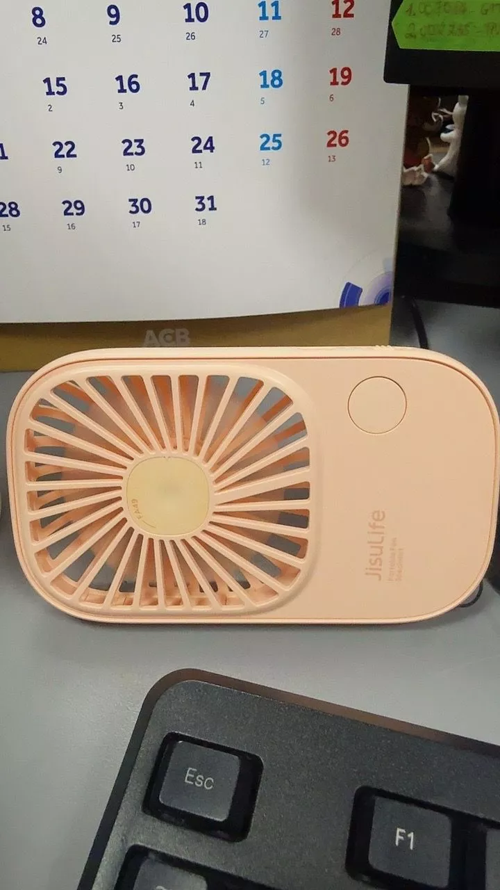 Quạt Mini Cầm Tay Jisulife FA49 2000mAh Nhỏ Gọn - Siêu Mỏng - Dễ Thương - Chính Hãng - Bảo Hành 12 Tháng