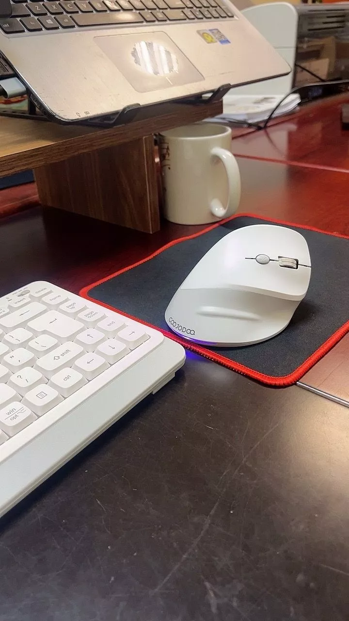 Chuột Không Dây GOOJODOQ 2 Chế Độ 2.4G+BT5.0, Cảm Biến 4000 DPI, Nút Êm Chuẩn Văn Phòng & Gaming