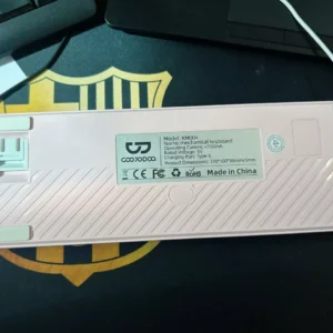 Bàn phím cơ có dây 68 phím rỗng GOOJODOQ 3 trục cơ học DIY có thể hoán đổi nóng với hiệu ứng đèn RGB