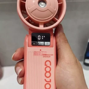 Quạt Phun Sương Turbo GOOJODOQ, 100 Tốc Độ, Pin 3600mAh (11.5H), Gió Mạnh,Xoay 180° điều chỉnh