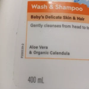 Sữa tắm gội cho bé Cetaphil Baby Wash & Shampoo 2 In 1 with Organic Calendula 400ml dịu lành cho da nhạy cảm