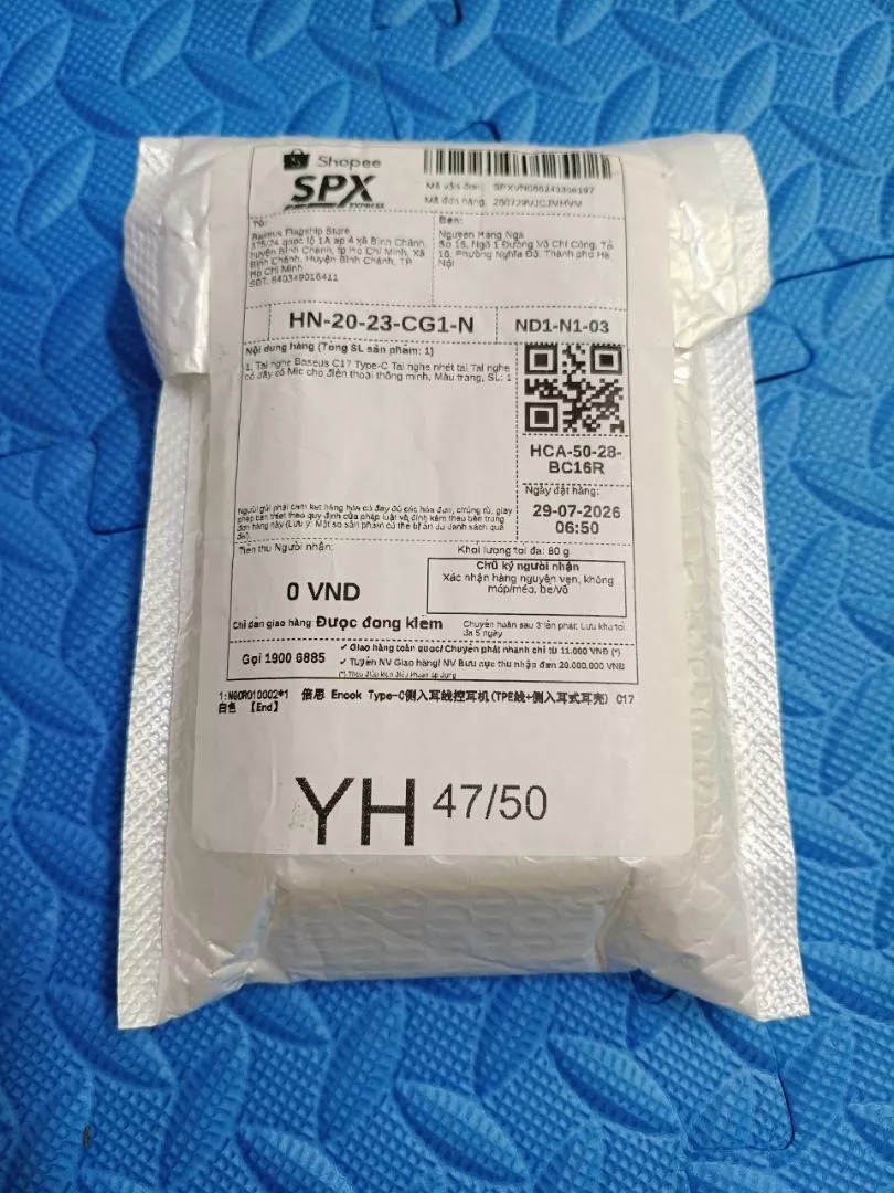 Tai nghe Baseus C17 Type-C nghe nhét tai Tai nghe có dây có Mic cho điện thoại thông minh