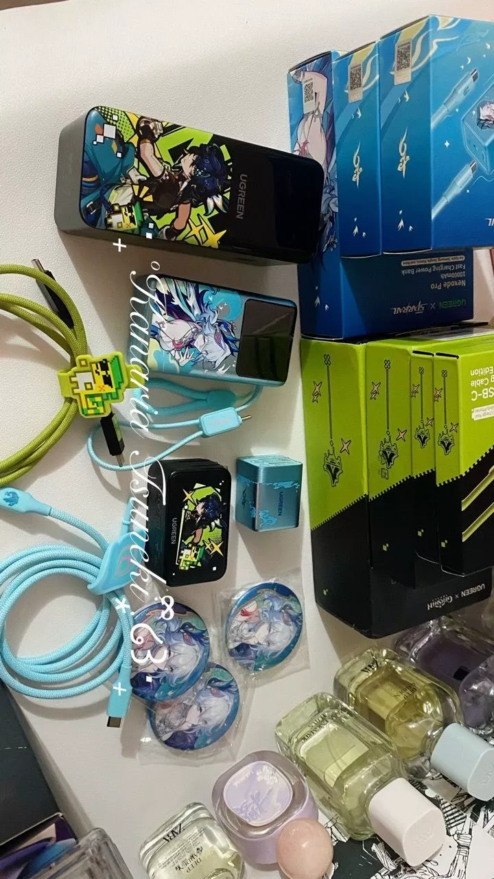 【Phiên Bản Honkai: Star Rail】UGREEN Power Bank 10000mAh 55W kèm cáp USB C tích hợp 3 cổng Sạc di động du lịch máy tính xách tay, đèn LED màn hình lớn Sạc nhanh cho Xiaomi và hơn thế nữa