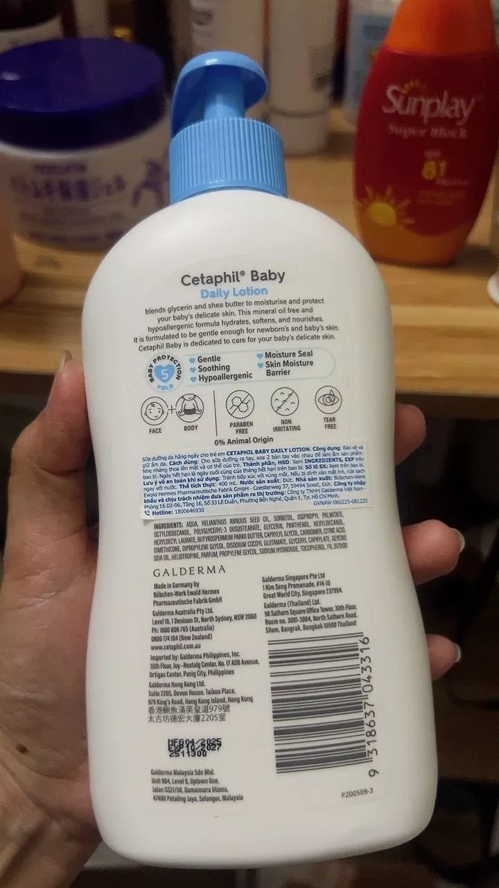 SỮA DƯỠNG ẨM CETAPHIL BABY DAILY LOTION DỊU LÀNH 400ML