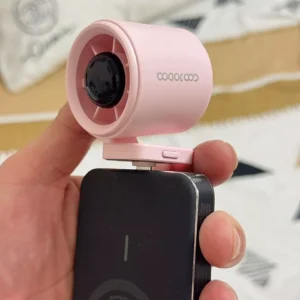 Quạt mini GOOJODOQ Type-C là sản phẩm cắm là chạy, cơ 15573 vòng/phút, lưu lượng gió mạnh mẽ 9,7 m/s