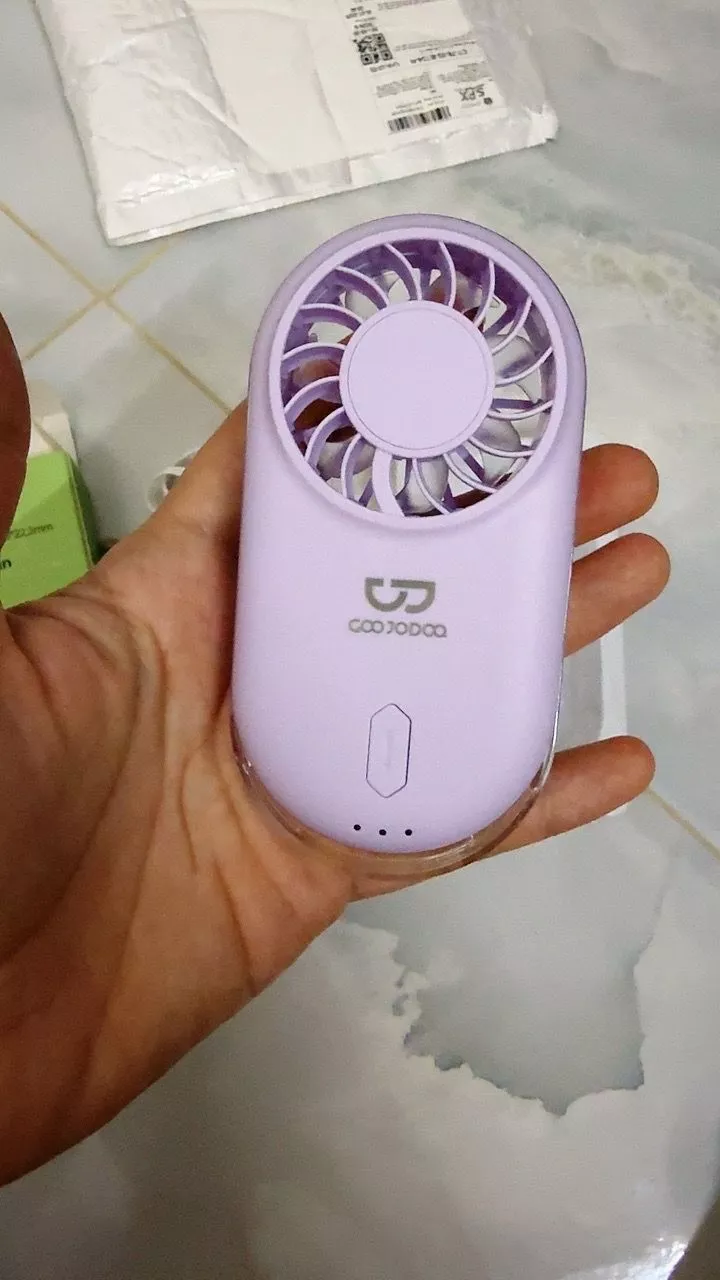 GOOJODOQ Quạt cầm tay Mini cầm tay Quạt làm mát bỏ túi siêu mỏng có thể sạc lại cho trẻ em đi học