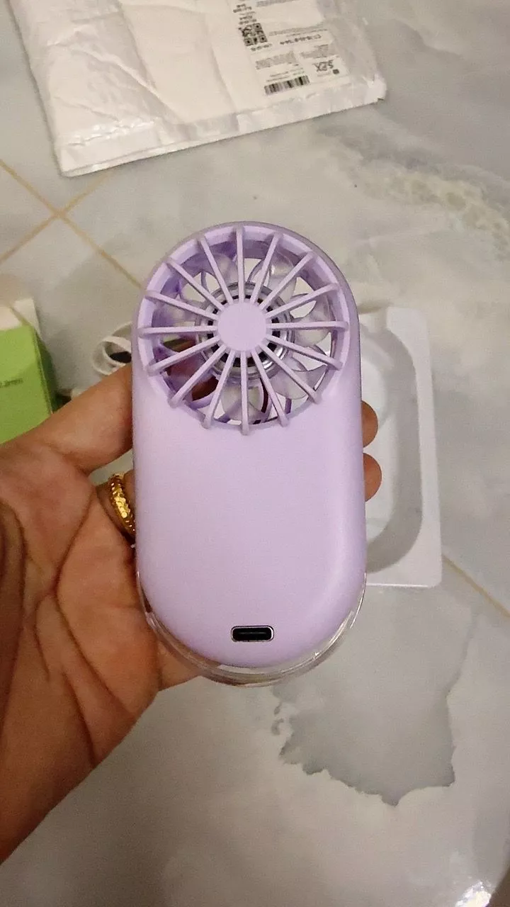 GOOJODOQ Quạt cầm tay Mini cầm tay Quạt làm mát bỏ túi siêu mỏng có thể sạc lại cho trẻ em đi học