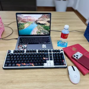Bàn phím cơ E-Dra không dây EK398S Red Switch - Bảo hành chính hãng 24 Tháng - 3 mode kết nối