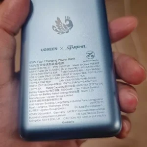 【Phiên Bản Honkai: Star Rail】UGREEN Power Bank 10000mAh 55W kèm cáp USB C tích hợp 3 cổng Sạc di động du lịch máy tính xách tay, đèn LED màn hình lớn Sạc nhanh cho Xiaomi và hơn thế nữa