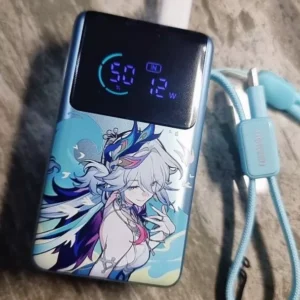 【Phiên Bản Honkai: Star Rail】UGREEN Power Bank 10000mAh 55W kèm cáp USB C tích hợp 3 cổng Sạc di động du lịch máy tính xách tay, đèn LED màn hình lớn Sạc nhanh cho Xiaomi và hơn thế nữa