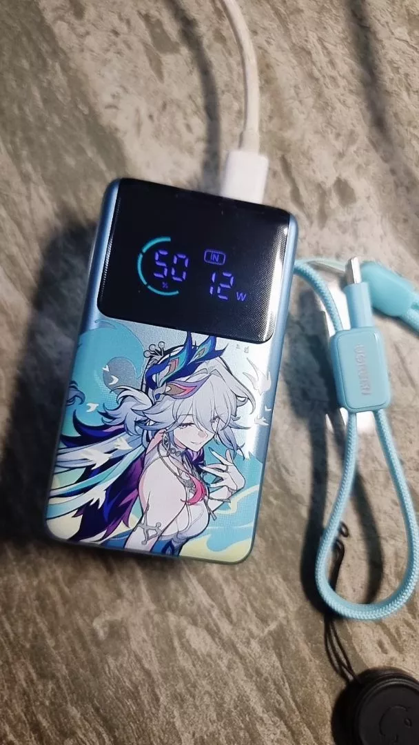 【Phiên Bản Honkai: Star Rail】UGREEN Power Bank 10000mAh 55W kèm cáp USB C tích hợp 3 cổng Sạc di động du lịch máy tính xách tay, đèn LED màn hình lớn Sạc nhanh cho Xiaomi và hơn thế nữa