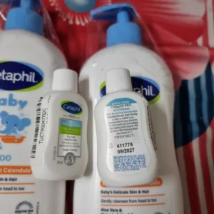 [Cetaphil X Hannah] Combo 2 Sữa tắm gội dịu lành Cetaphil Baby Wash & Shampoo with Organic Calendula 400ml/chai