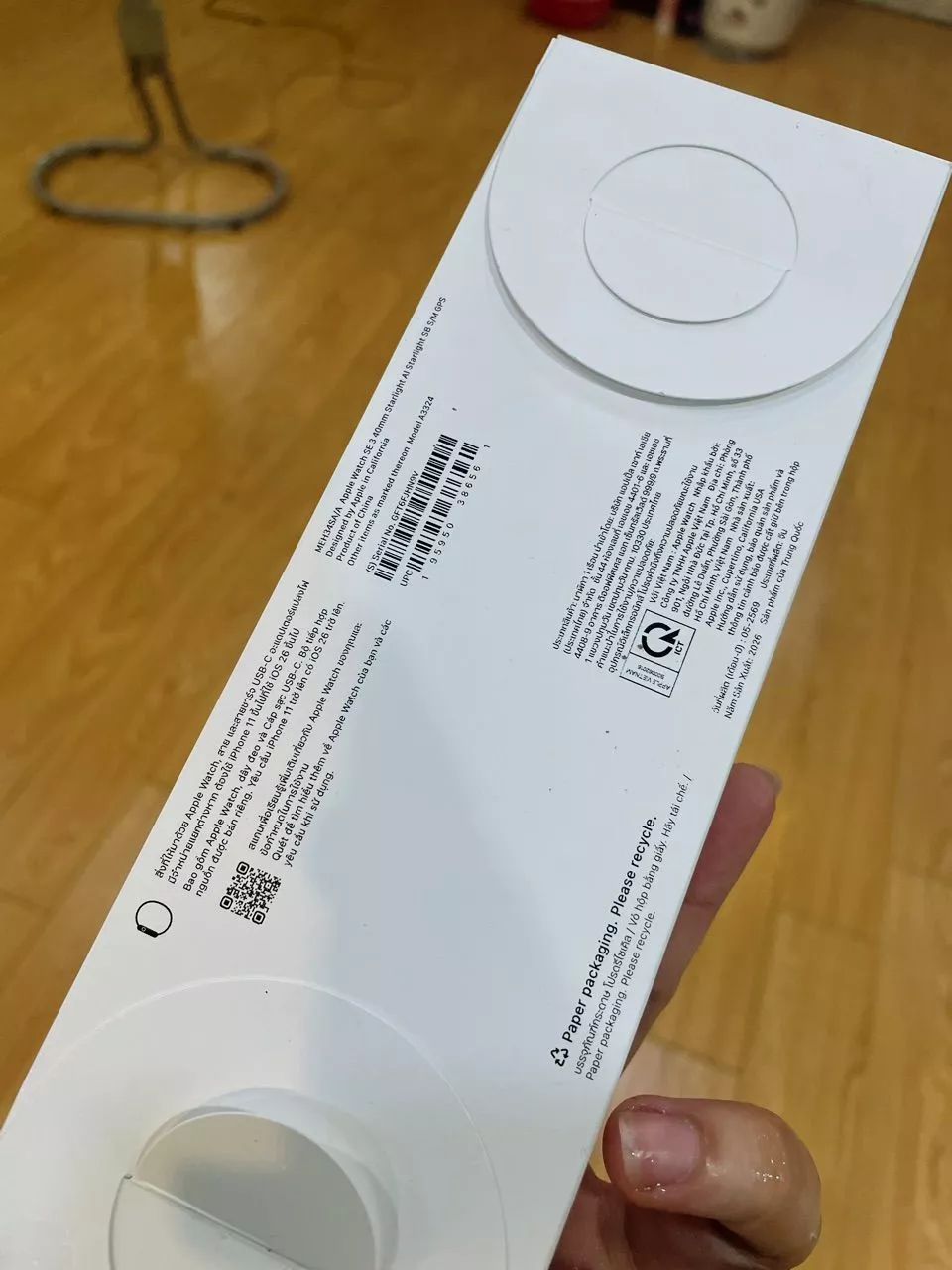 Apple Watch SE 3 Viền Nhôm GPS 40mm Dây cao su S/M Chính hãng