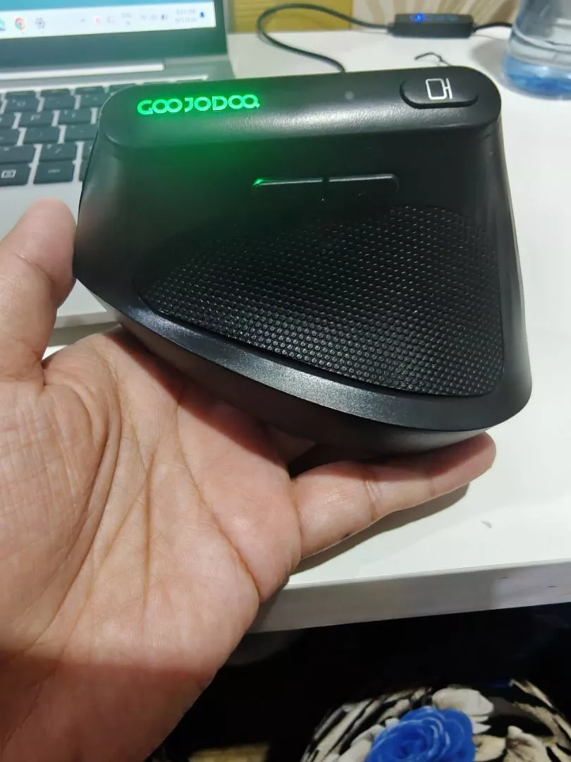 Chuột Dọc Không Dây GOOJODOQ Công thái học 2 Chế Độ 2.4G+BT5.0,4 DPI Lên 3200 Nút Tới/Lùi+Về Desktop