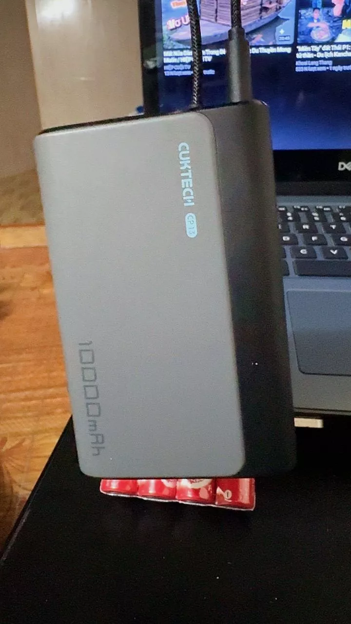 【Được chứng nhận CCC】CUKTECH Pin Dự Phòng Mini 10000mAh Sạc Nhanh 30W – Tích Hợp Dây Hỗ Trợ iP 16/15/14 (CP13 Power Bank