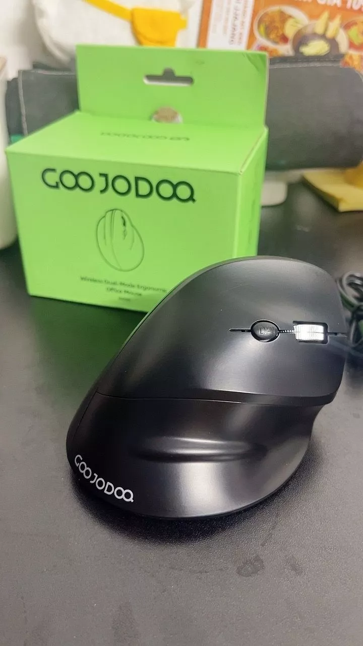 Chuột Không Dây GOOJODOQ 2 Chế Độ 2.4G+BT5.0, Cảm Biến 4000 DPI, Nút Êm Chuẩn Văn Phòng & Gaming