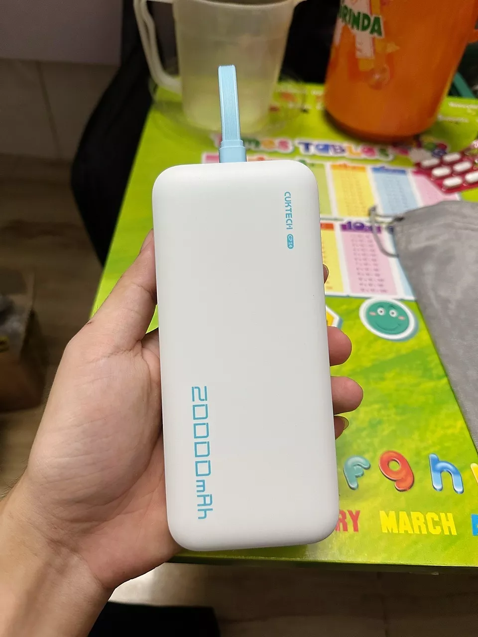 【Được chứng nhận CCC】CUKTECH Pin Dự Phòng 20000mAh Sạc Nhanh 40W – Tích Hợp Dây, Hỗ Trợ iP 38W / Xiaomi 33W —— CP24 Powe