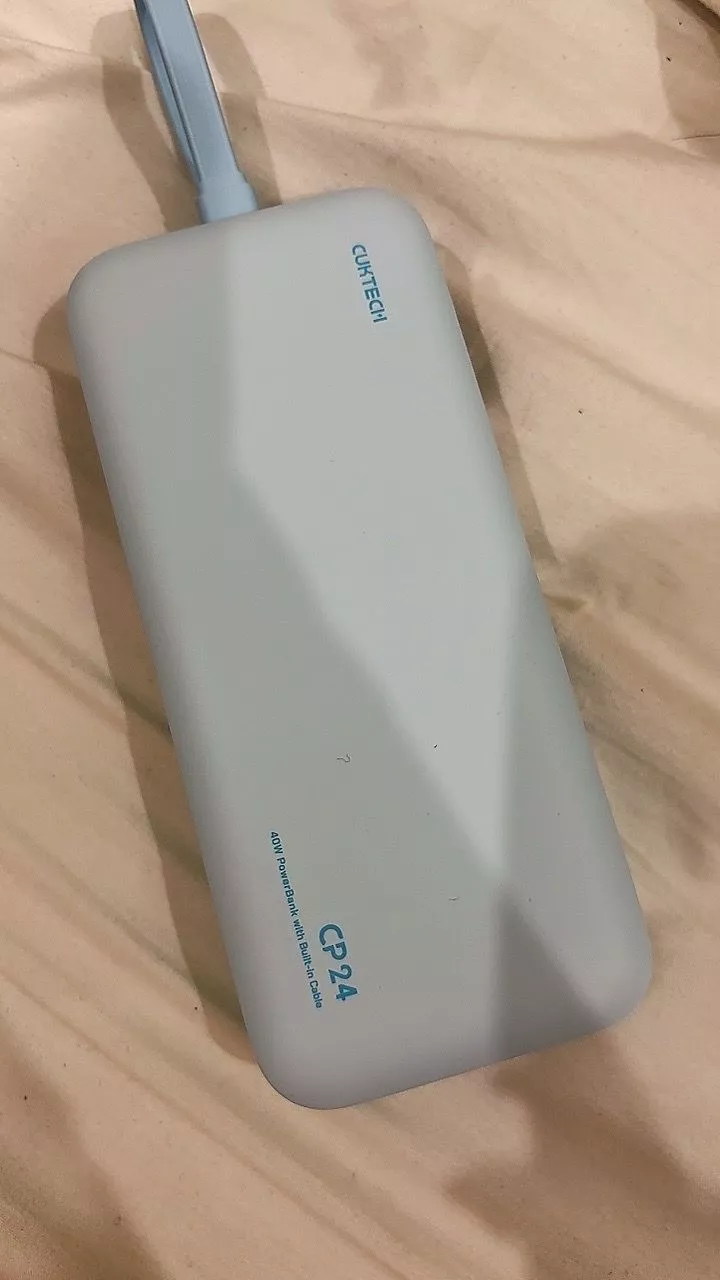 【Được chứng nhận CCC】CUKTECH Pin Dự Phòng 20000mAh Sạc Nhanh 40W – Tích Hợp Dây, Hỗ Trợ iP 38W / Xiaomi 33W —— CP24 Powe