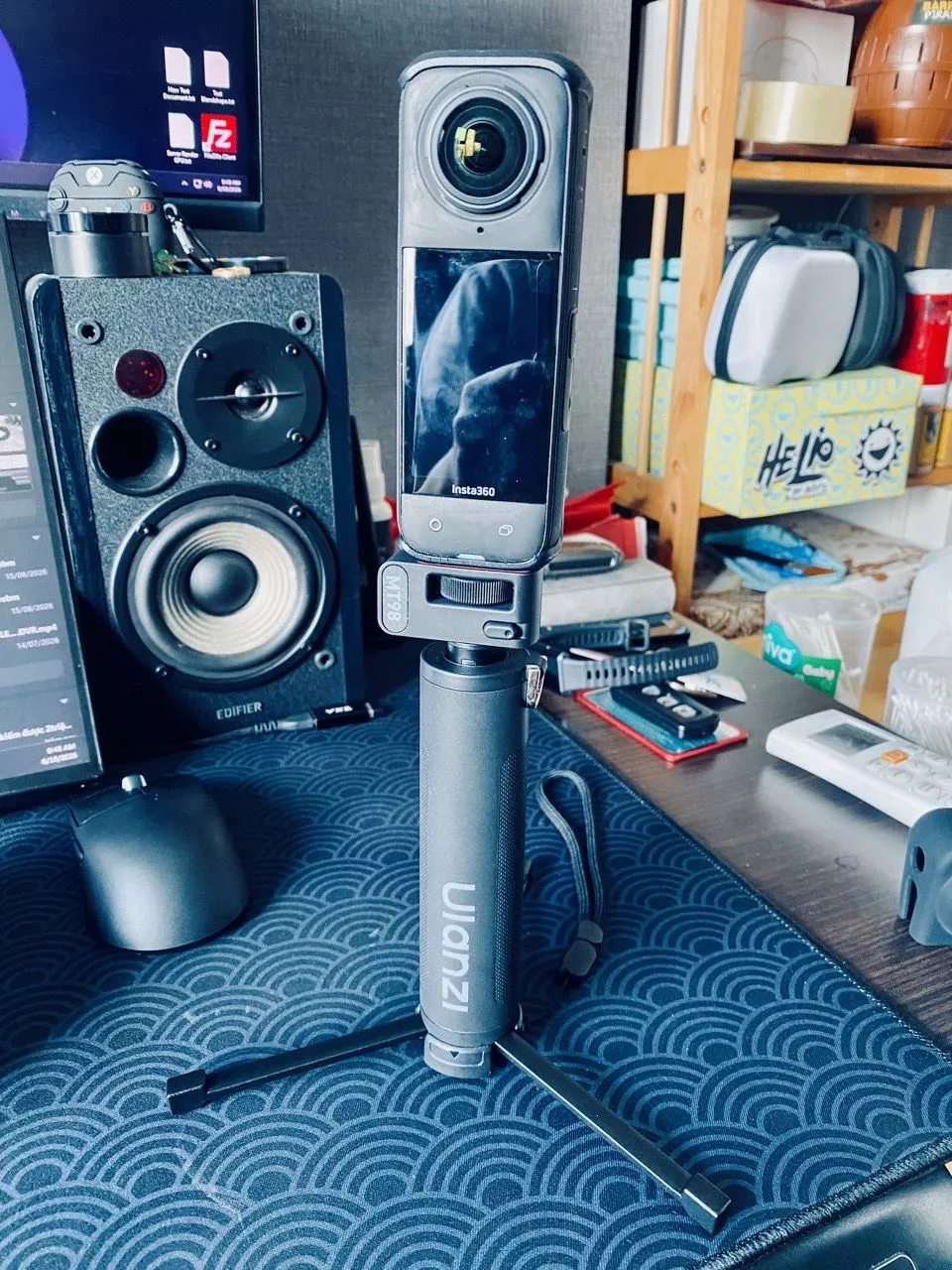 ULANZI MT98 - Gậy Selfie Kiêm Tripod Kéo Dài 57cm, Xoay 180° Cho Insta360, DJI Action