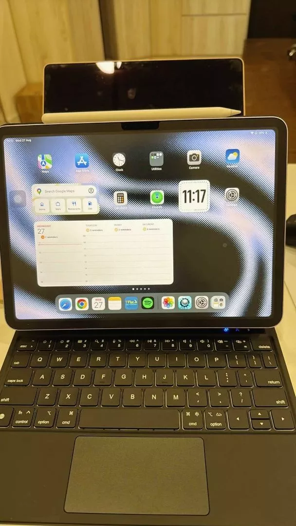 Bàn phím GOOJODOQ Bluetooth kèm bao da ma thuật cho iPad Air 4 Pro 11 12.9 2021