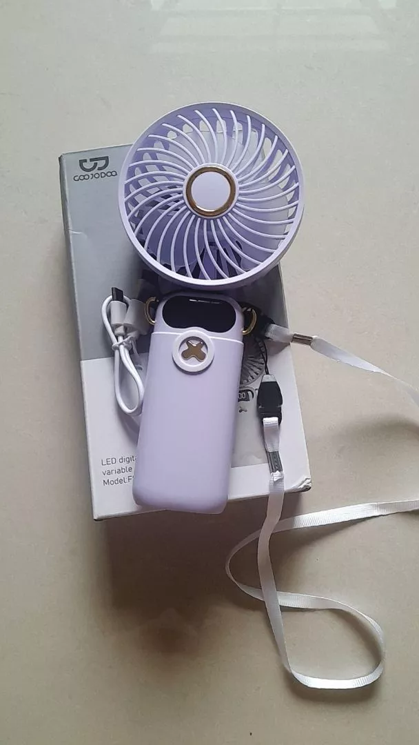 Quạt mini GOOJODOQ quạt cầm tay đa chức năng ba trong một có đế có thể tháo rời