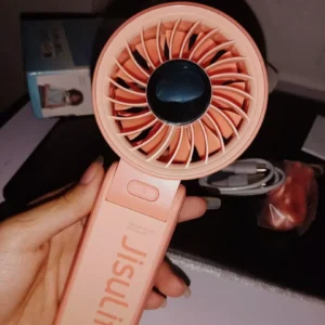 Quạt cầm tay tích điện mini Jisulife Life 7 5 cấp độ gió 3600/5000mAh - Sử dụng lên đến 12h - Chính hãng - BH 12 tháng