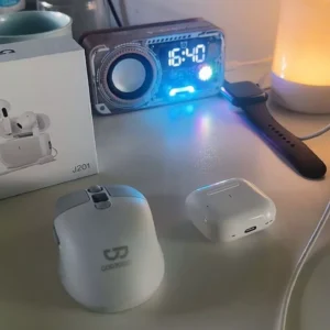 Loa không dây Bluetooth 5.3 GOOJODOQ Thiết kế cơ học có màn hình LED hiển thị thời gian Loa di động