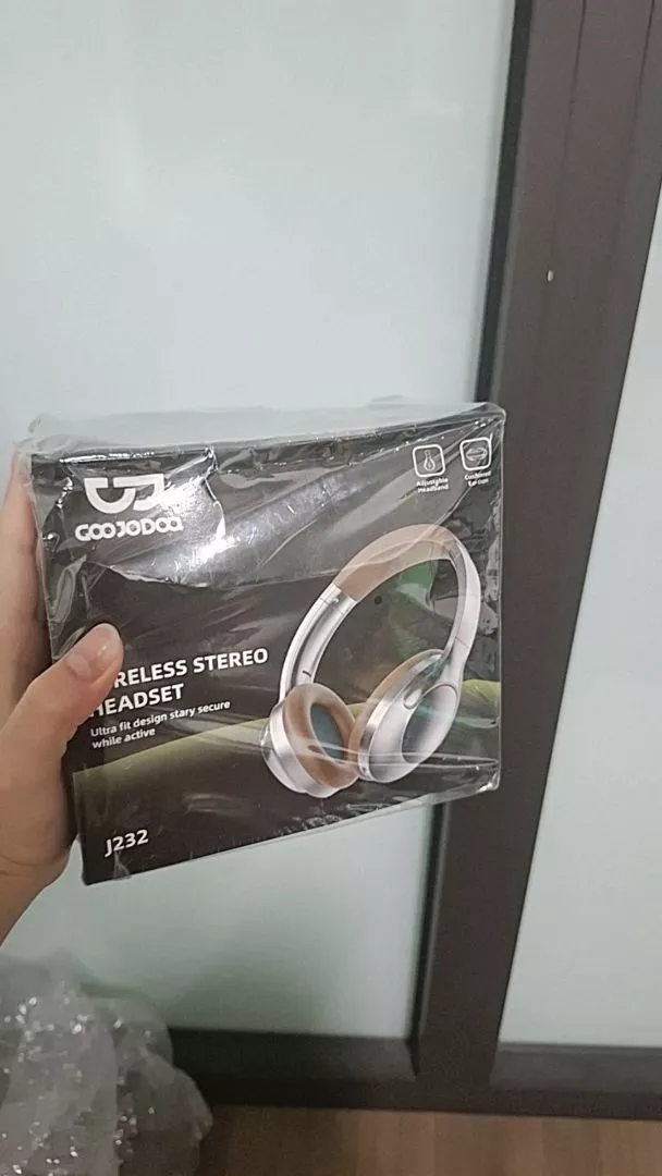 Tai nghe Bluetooth GOOJODOQ Chất lượng âm thanh tuyệt vời, giảm tiếng ồn thiết kế có thể gập lại và nhẹ tai nghe di động
