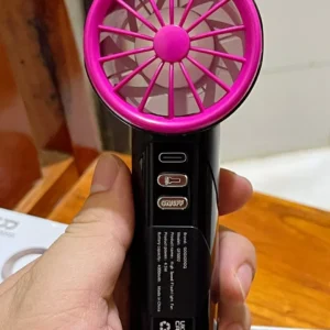 Quạt turbo đa chức năng tốc độ cao Goojodoq tiếng ồn thấp kiểu Mecha có đèn pin LED, màn hình kỹ thuật số và móc treo