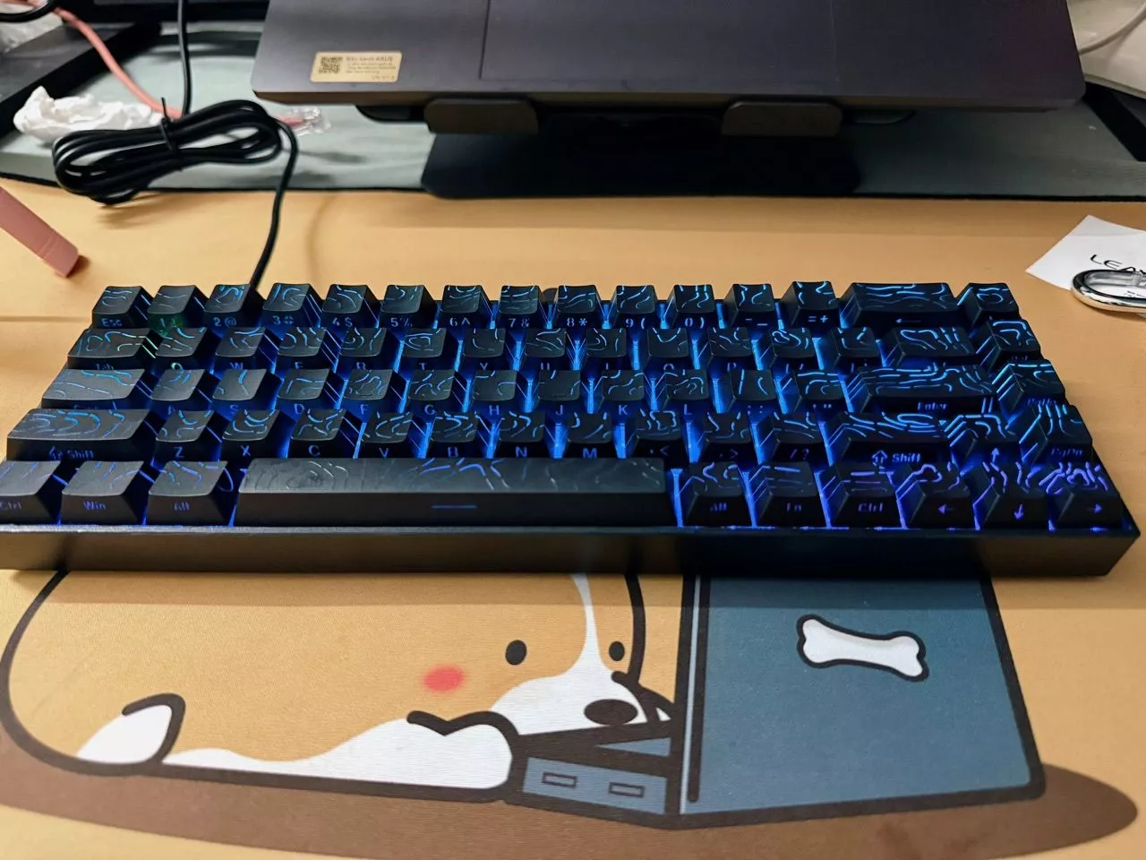 Bộ Keycap Contour ToPo GRAPHIC - Xuyên Led - Mạch Xuôi - PBT Double shot - OEM
