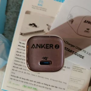 Củ sạc nhanh Anker Zolo GaN 20W/30W | 1 cổng USB-C | Sạc nhanh Power IQ 3.0 | Chân gập gấp gọn tiện lợi - A2699/8