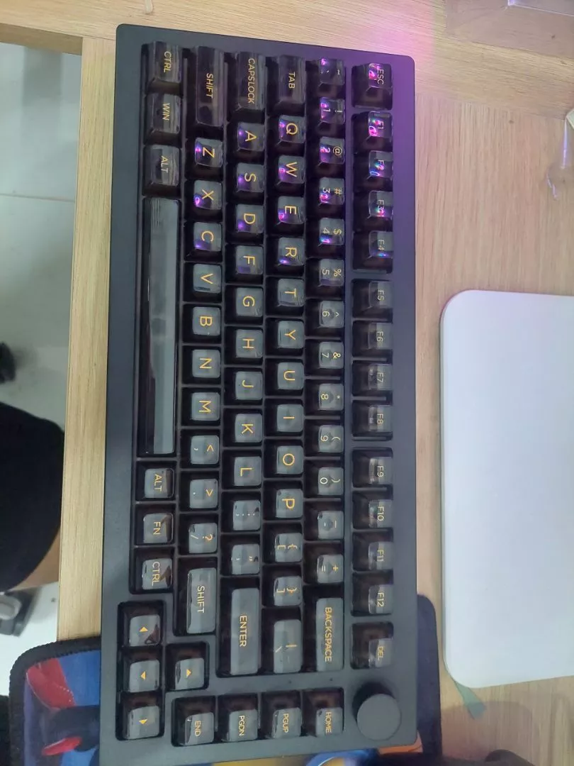 Bàn phím cơ AKKO 5075B Plus 3 MODE RGB LED Transparent ASA Black Piano Pro BH 12 tháng