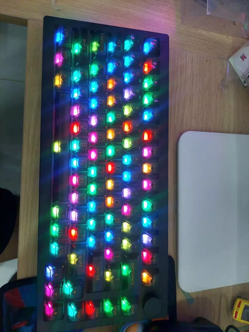 Bàn phím cơ AKKO 5075B Plus 3 MODE RGB LED Transparent ASA Black Piano Pro BH 12 tháng